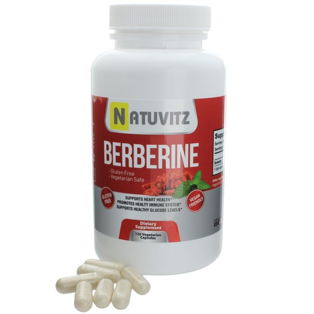 Berberine -  600 mg per serving, 120 Count - NATUVITZ