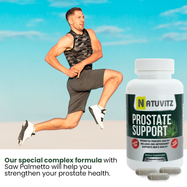 Prostate Support w/Saw Palmetto - Powerful Proprietary Blend - NATUVITZ