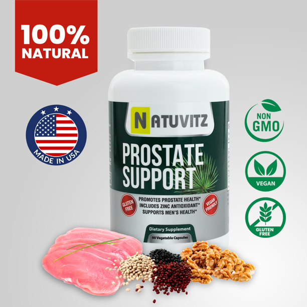 Prostate Support w/Saw Palmetto - Powerful Proprietary Blend - NATUVITZ