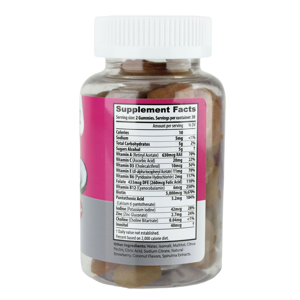 Hair-Skin & Nails Gummies w/Biotin - NATUVITZ